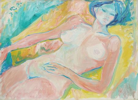 Quadro di Bruno Paoli Nudo di donna - Pittori contemporanei galleria Firenze Art